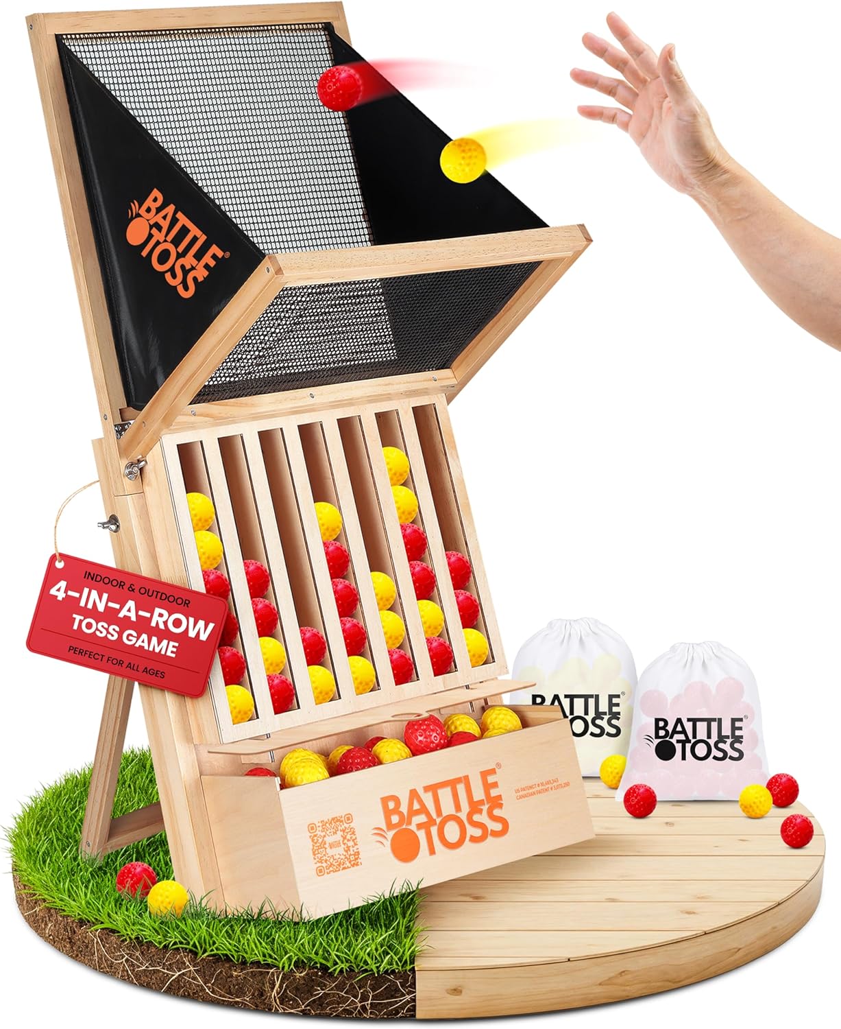 – Indoor/Outdoor Toss Game for Adults & Kids | Fast-Paced Strategy Game for Parties, Tailgates, BBQs & Game Nights | Wall-Mount or Floor Play