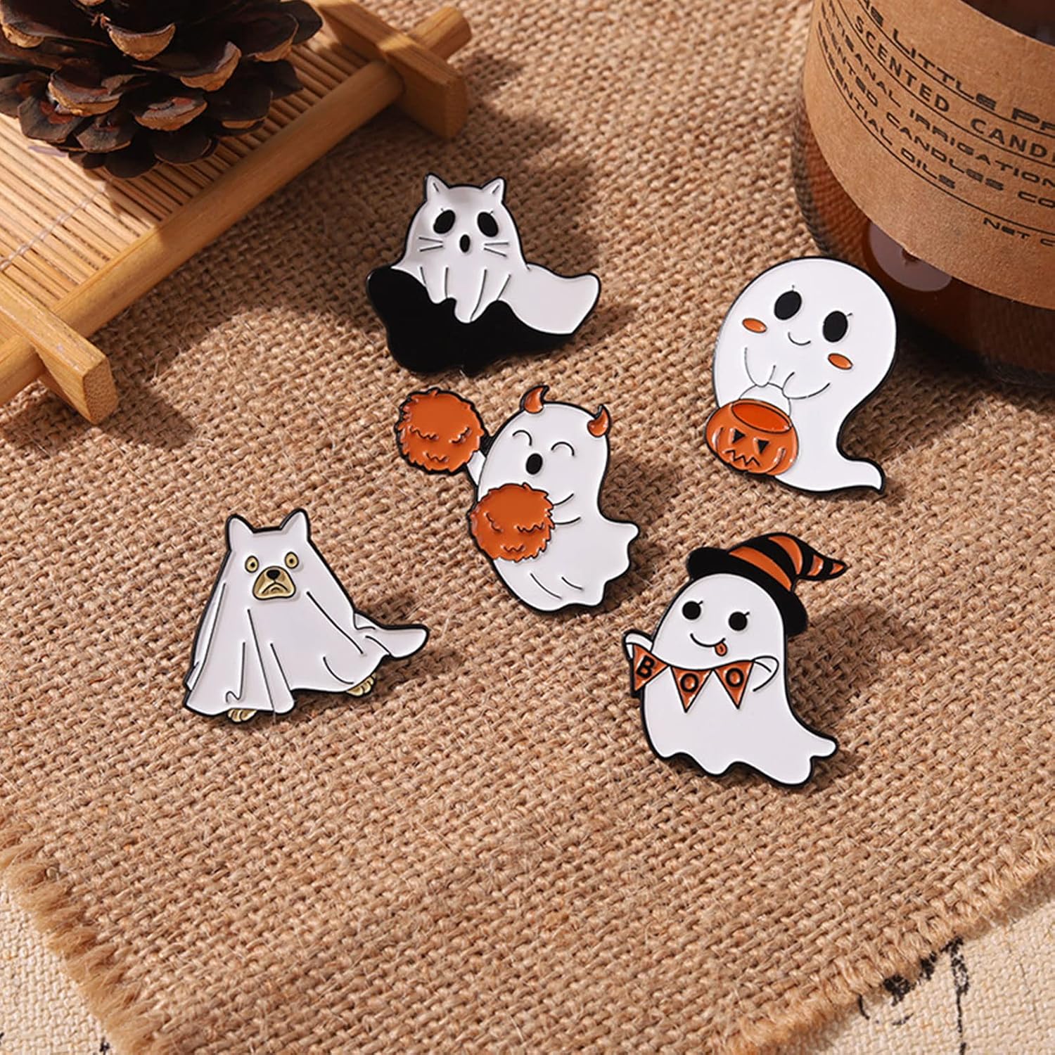 Halloween Punk Pins Brooch Lapel Pin Badges Kids Jewelry Accessories For Clothes Jackets