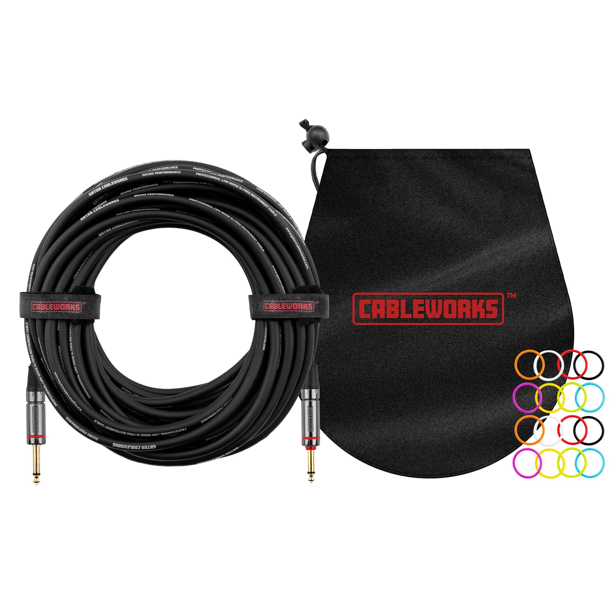 Gator Cableworks GCWH-INS-30QT Headliner Instrumentenkabel 9 m – gerade auf gerade – robust & flexibel