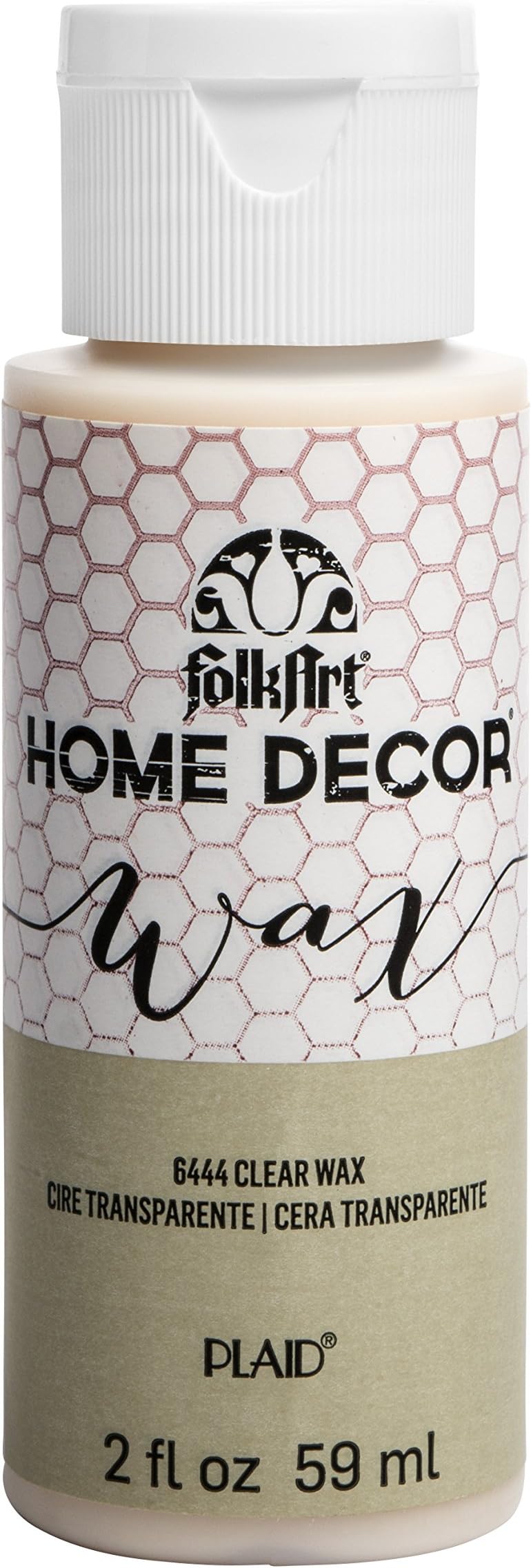 FolkArt acrylic paint, 2 oz, Clear Wax 2 Fl Oz