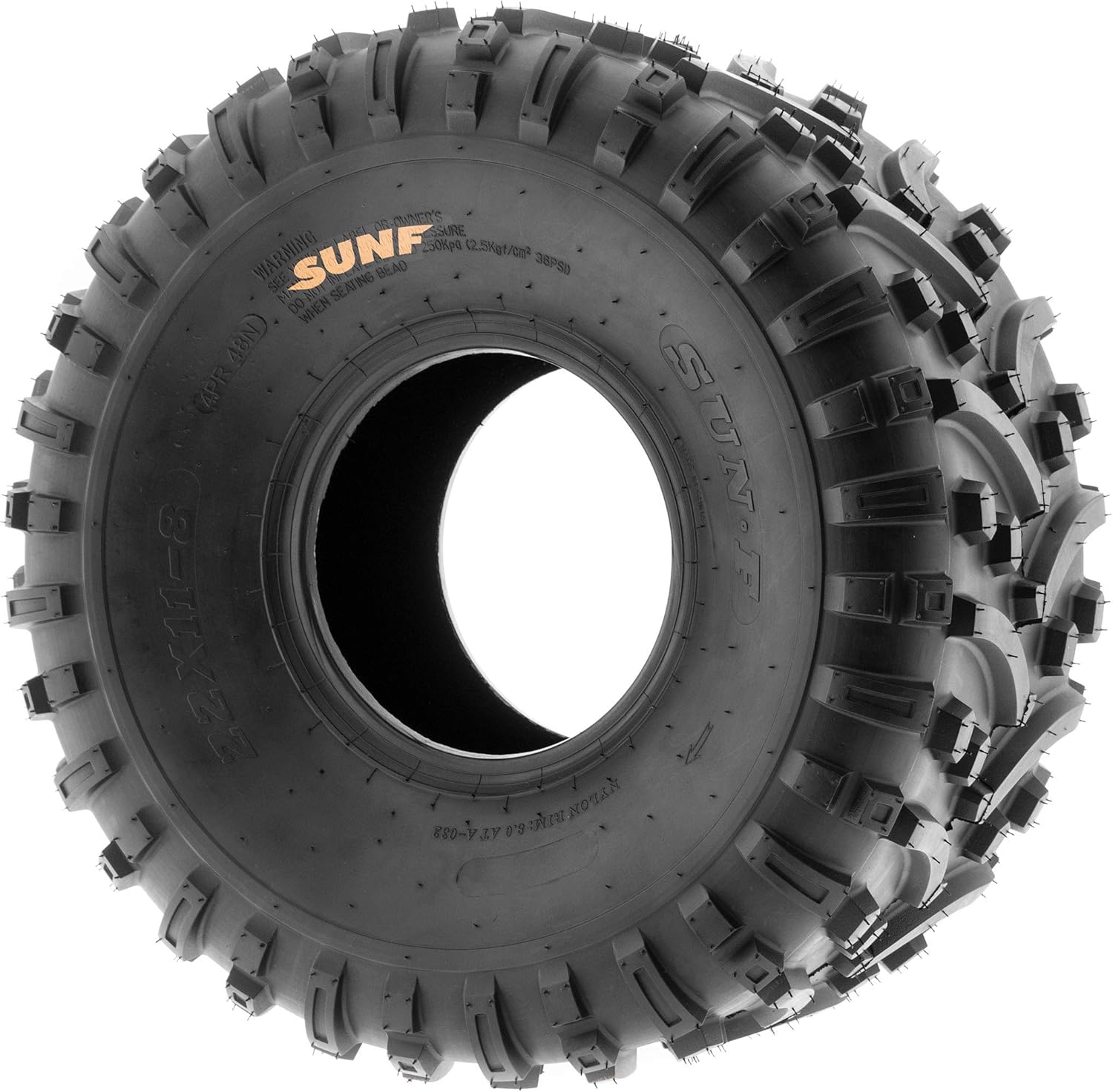 SunF ATV tires 22x11-8 Turf Trail UTV Golf Cart Off-Road Tires, 6 PR (Set of 2,Tubeless A032)
