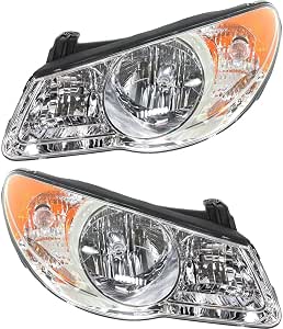 Amazon.com: PENSUN Halogen Headlights Fit For 2007 2008 2009 2010 ...