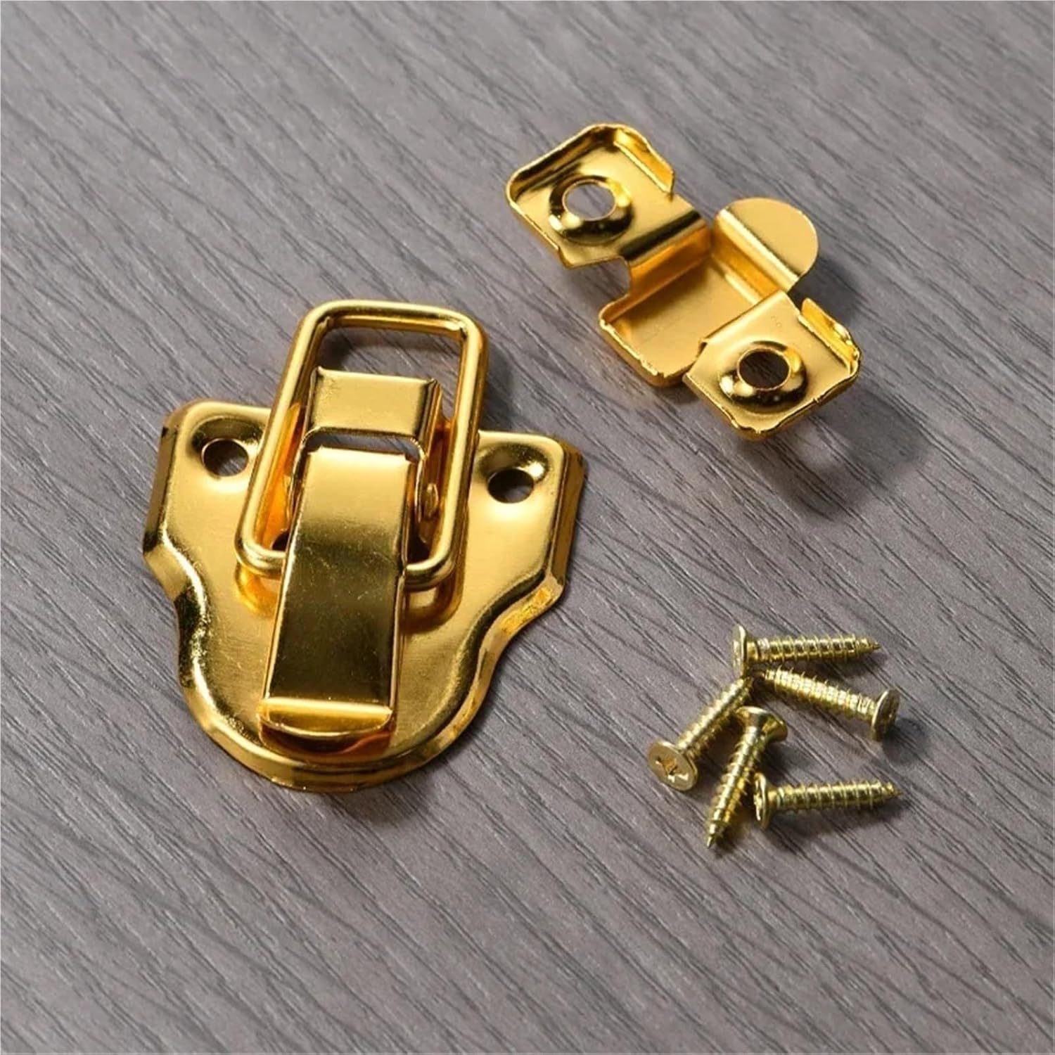 Jewelry Box Latch 30pcs Retro Wooden Box Catch Clasp Hasp Latch Lock Jewelry Hinges Furniture Hardware Accessories Tool Chest(781-golden)