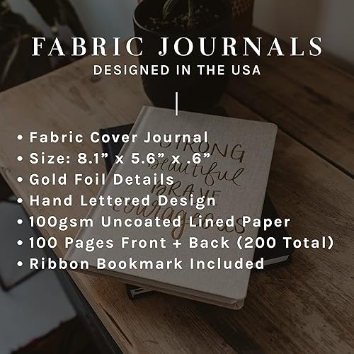 Miniatura 6 de Sweet Water Decor Lindo cuaderno motivacional de composición con forro para mujer, 100 páginas rayadas para escribir, diario con cubierta