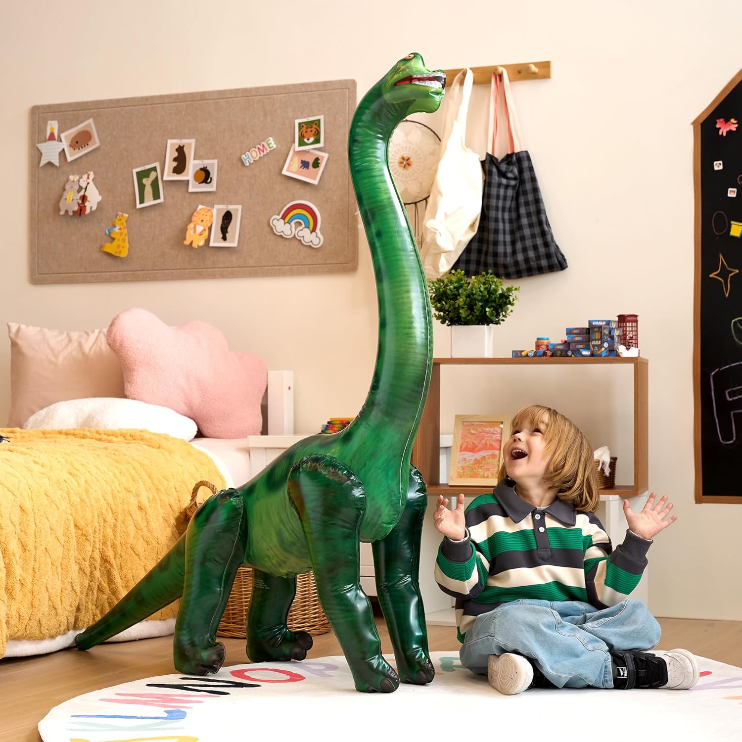 JOYIN 51" Brachiosaurus Inflatable Dinosaur Toy for Party Decorations, Birthday Party Gift, Gift for Kids and Adults - Image 6