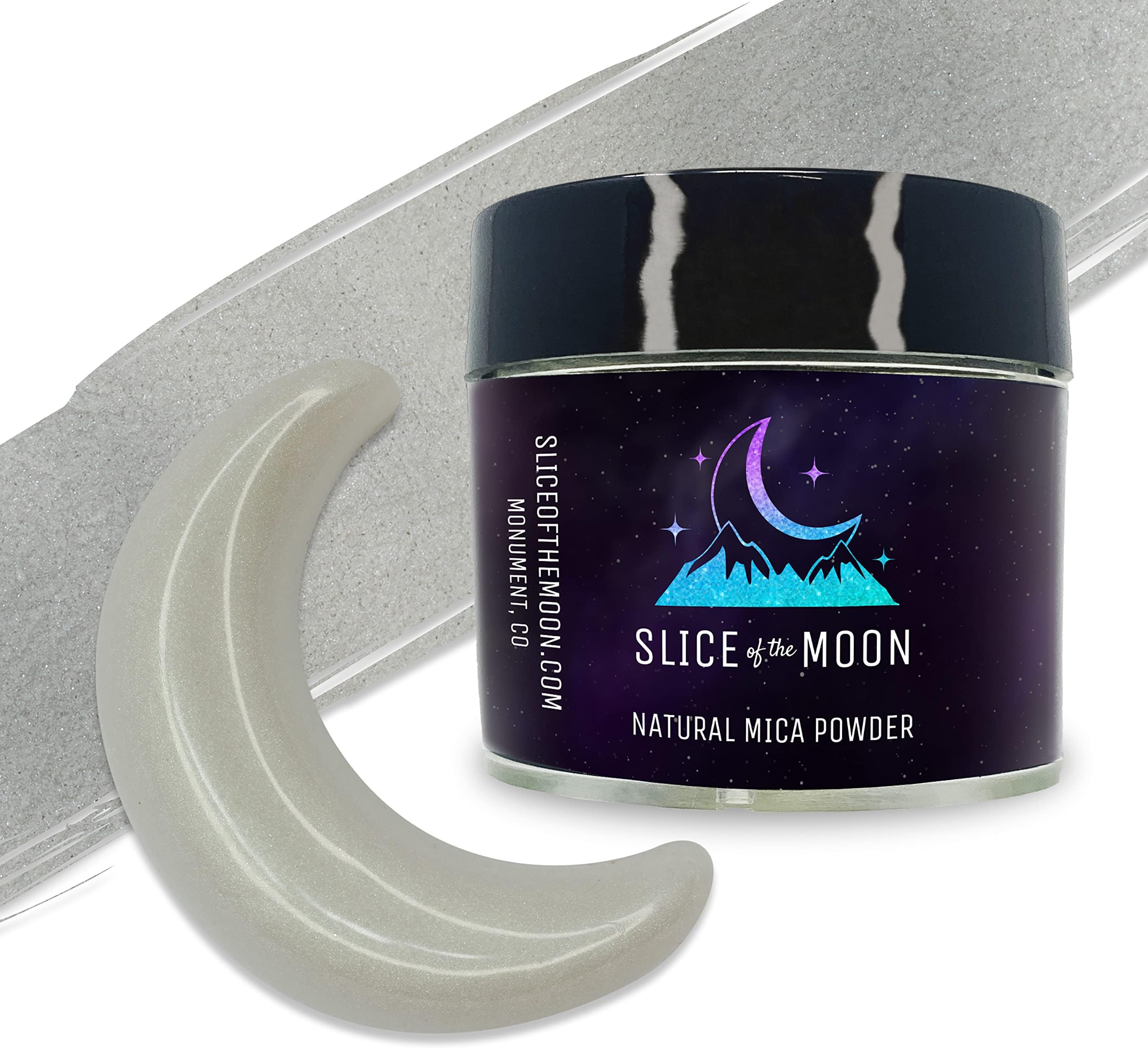 | Iridescent Green Natural Mineral Mica Powder, 0.42oz (12g) | for Personal or Professional Use - Cosmetics, Epoxy Resin Projects, Nail Polish, Soaps, Bath Bombs, and Art Projects