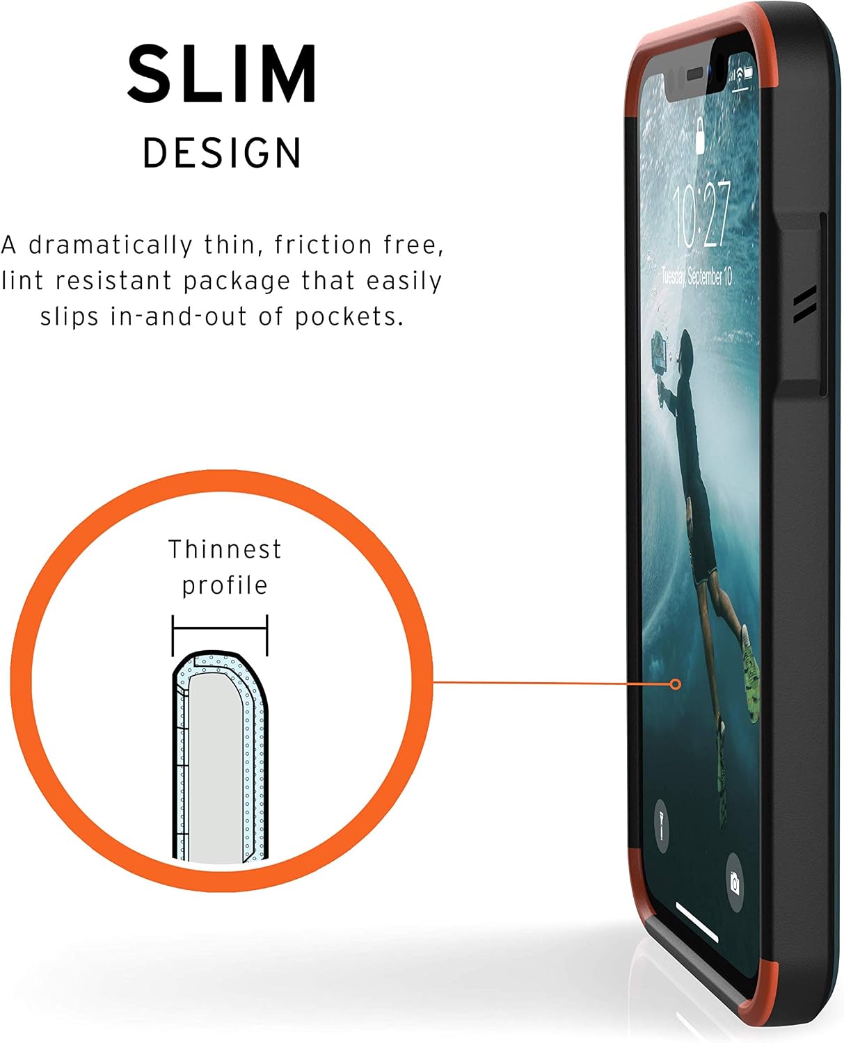 URBAN ARMOR GEAR UAG Designed for iPhone 11 [6.1-inch Screen] Civilian Feather-Light Rugged [Slate] Military Drop Tested iPhone Case