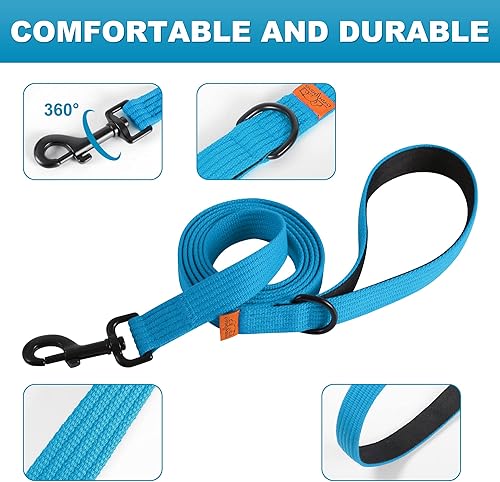 Miniatura 4 de lynxking Correa de perro de 6 pies para perros grandes, medianos y pequeños, correas de nailon resistentes resistentes para caminar y entrenar,