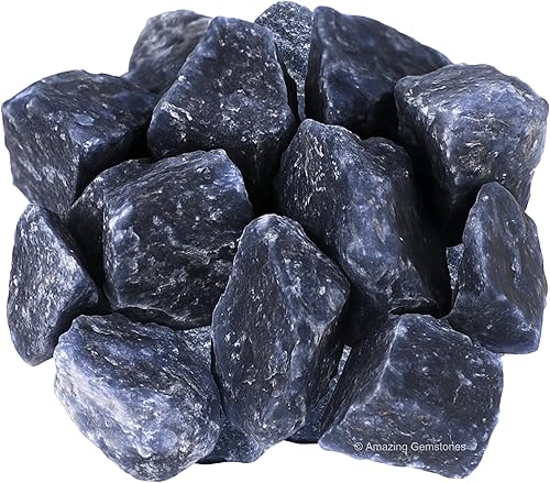 Miniatura 27 de Amazing Gemstone Cristales crudos de angelita y piedras curativas, rocas naturales para pulir, piedras y cristales crudos de bricolaje, 2 piezas