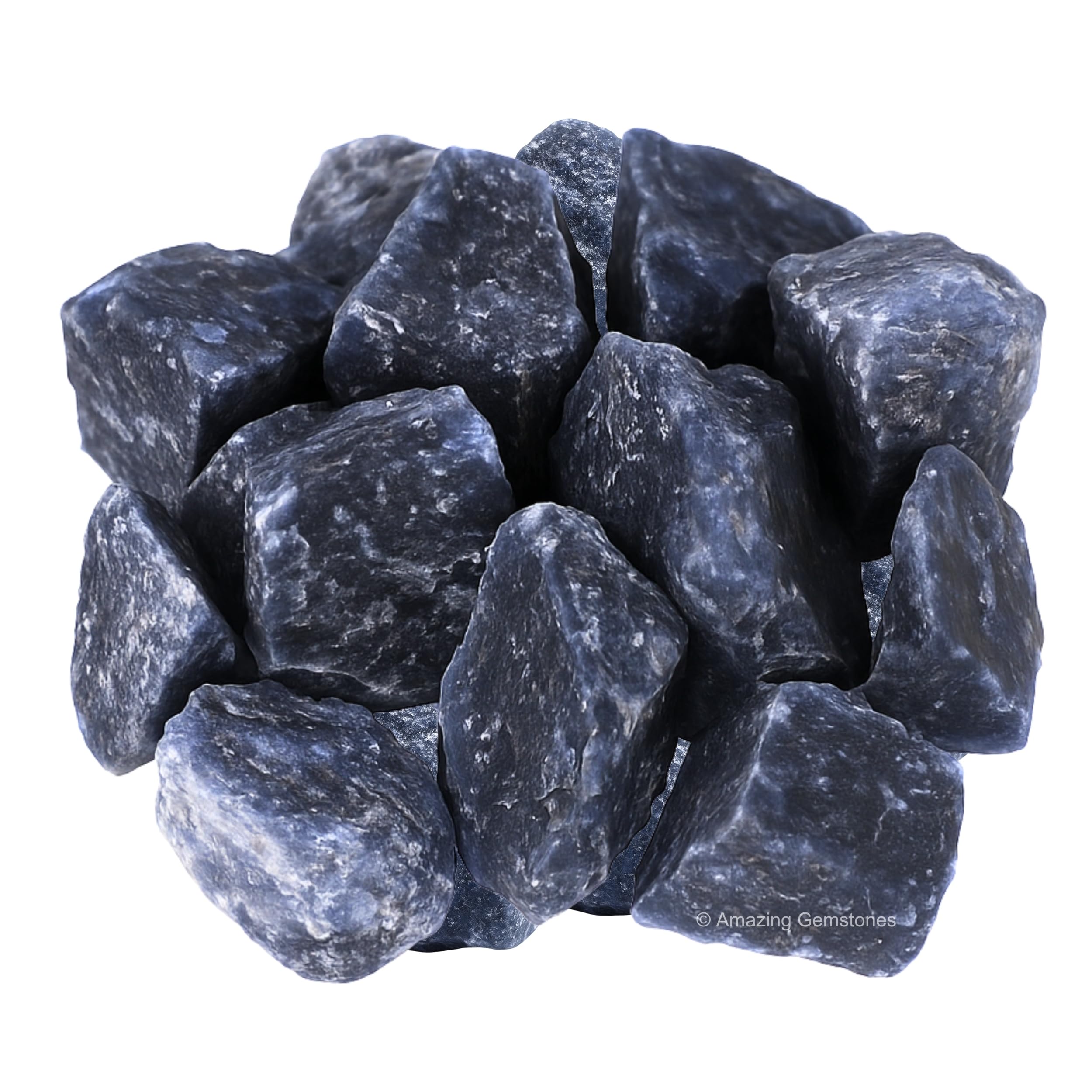 Amazing Gemstone Blue Aventurine Raw Crystals and Healing Stones, Natural Rocks for Tumbling and DIY Raw Stones and Crystals (5 Pieces)