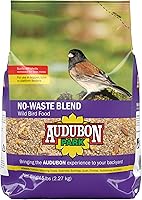 Audubon Park 12228 No-Waste Wild Bird Food Blend, 5-Pound - Hull-Free Seeds Attract Finches, Cardinals & More