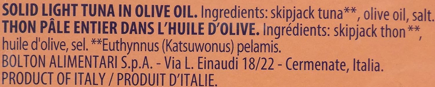 Rio Mare Solid Light Tuna in Olive Oil (Pack of 4, 6-oz cans)