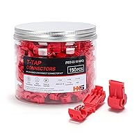 Vista 10 de HKS 150 PCS Conectores de Desconexión Rápida de Pala Hembra de Nylon - Rojo 22-18 AWG Kit de Conectores de Cable Eléctrico - Cobre Estañado