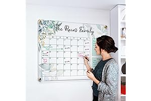 Personalized Acrylic Wall Calendar: Family Planner 2023
