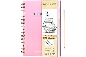Yoment 5.5 x 8.5 Inch Small Sketch Book for Drawing