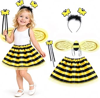 Seawhisper Girls Dress Up Costume Set Ladybug Bee Butterfly Fairy Ages 3-6