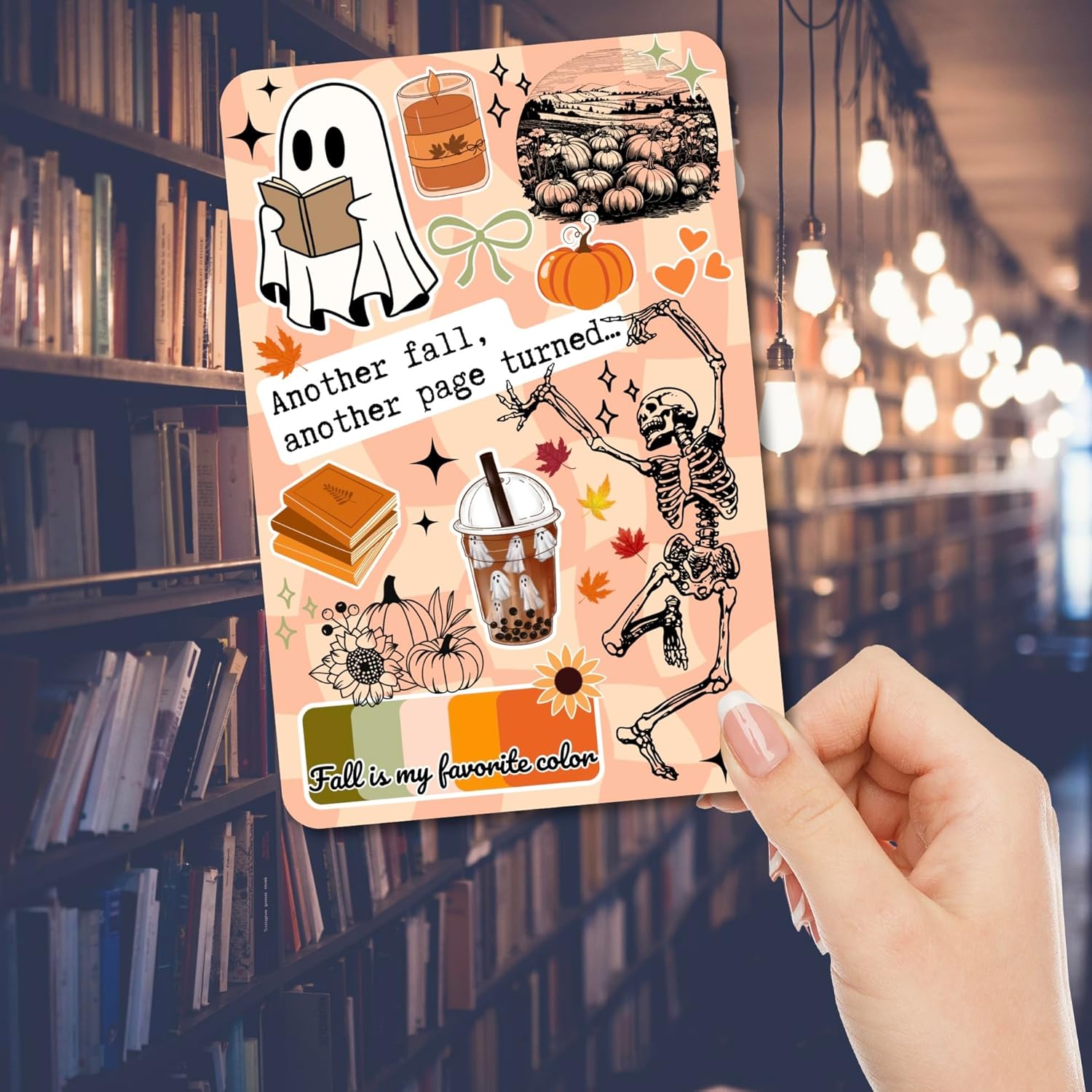 Clear Back Cover Insert for Kindle Basic 6″ | Autumn Bookish Card Insert for E Reader | Cardstock Paper Insert | Fall Spooky Season Booktok Sticker Case Insert | Bookworm Gifts Clear Back Cover Insert for Kindle Basic 6″ | Autumn Bookish Card Insert for E Reader | Cardstock Paper Insert | Fall Spooky Season Booktok Sticker Case Insert | Bookworm Gifts