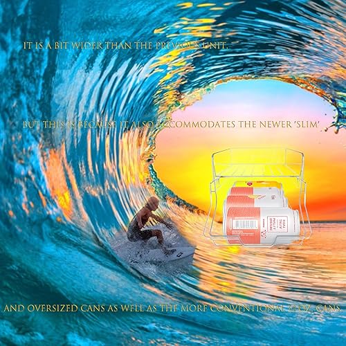 Miniatura 6 de Organizadores de despensa y juegos de almacenamiento, organizador de latas de soda para refrigerador de dos niveles apilables, incluye 2 soportes