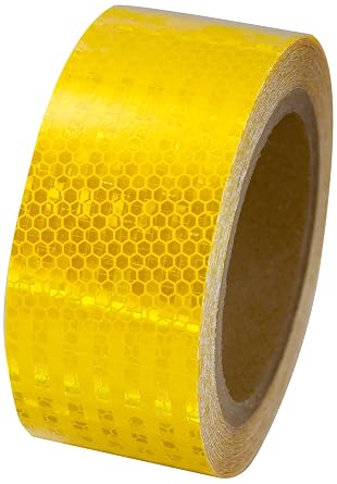 INCOM Manufacturing High Intensity Reflective Tape, 2" x 30, Yellow
