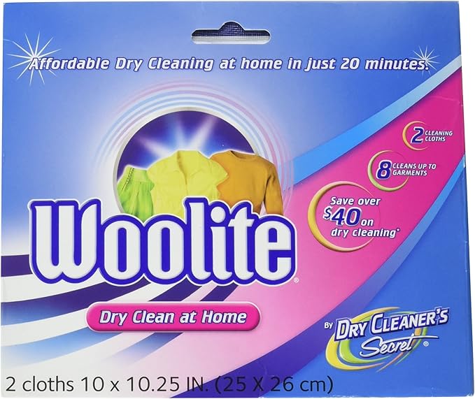 Woolite Dry Clean at Home (4 Cloths Total) 2 Packs Health