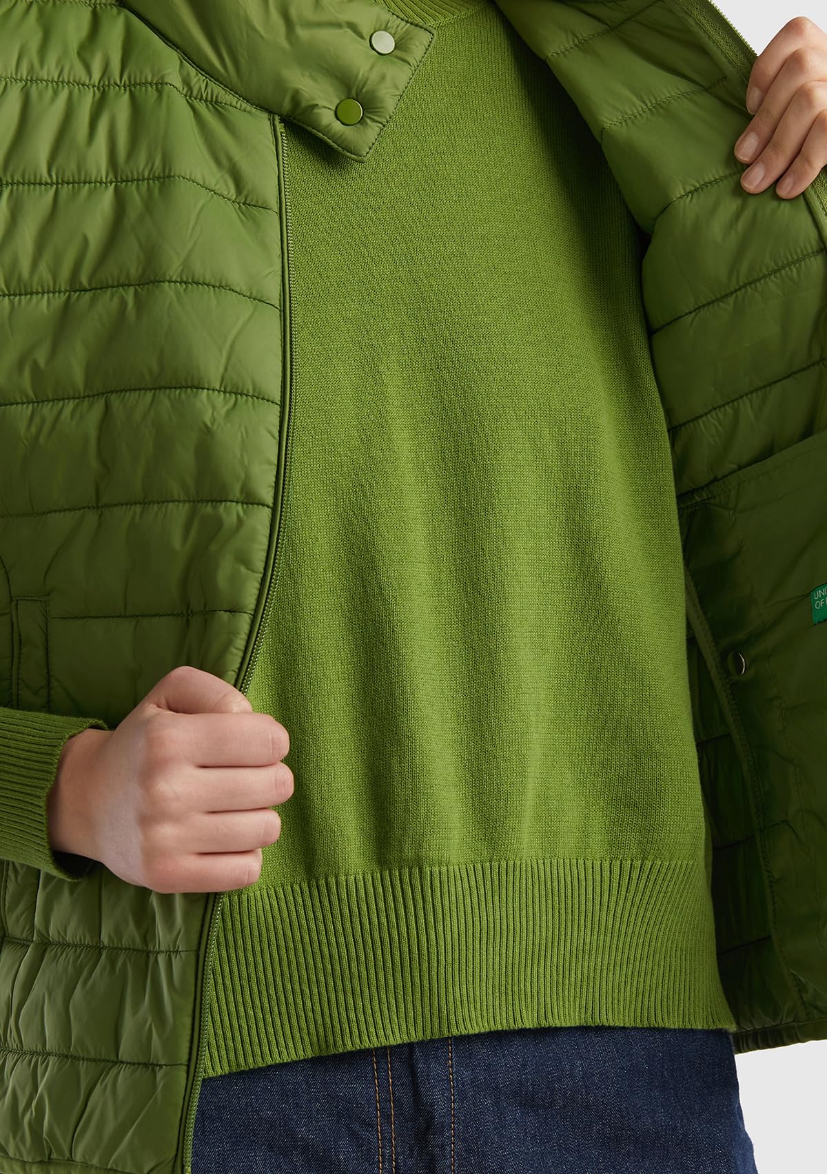 United Colors of Benetton GILET, Zielony las 2G3, XS