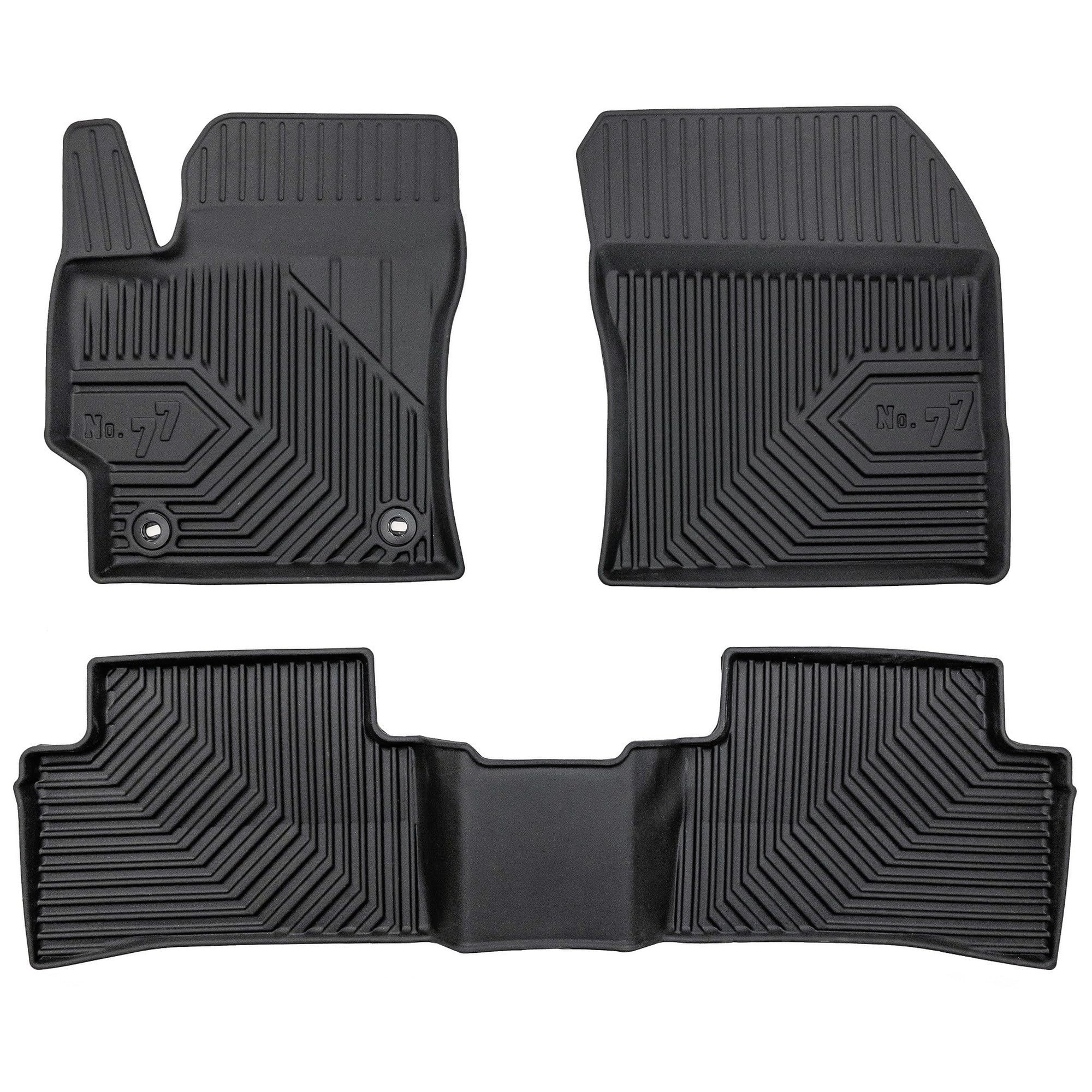 MOTOS Alfombrillas de Goma para Toyota Corolla XII Desde 2018 Mejore la Comodidad de Sus Viajes con la Alfombra Antideslizante Car No.77- Alfombrillas de Coche para Varias Estaciones