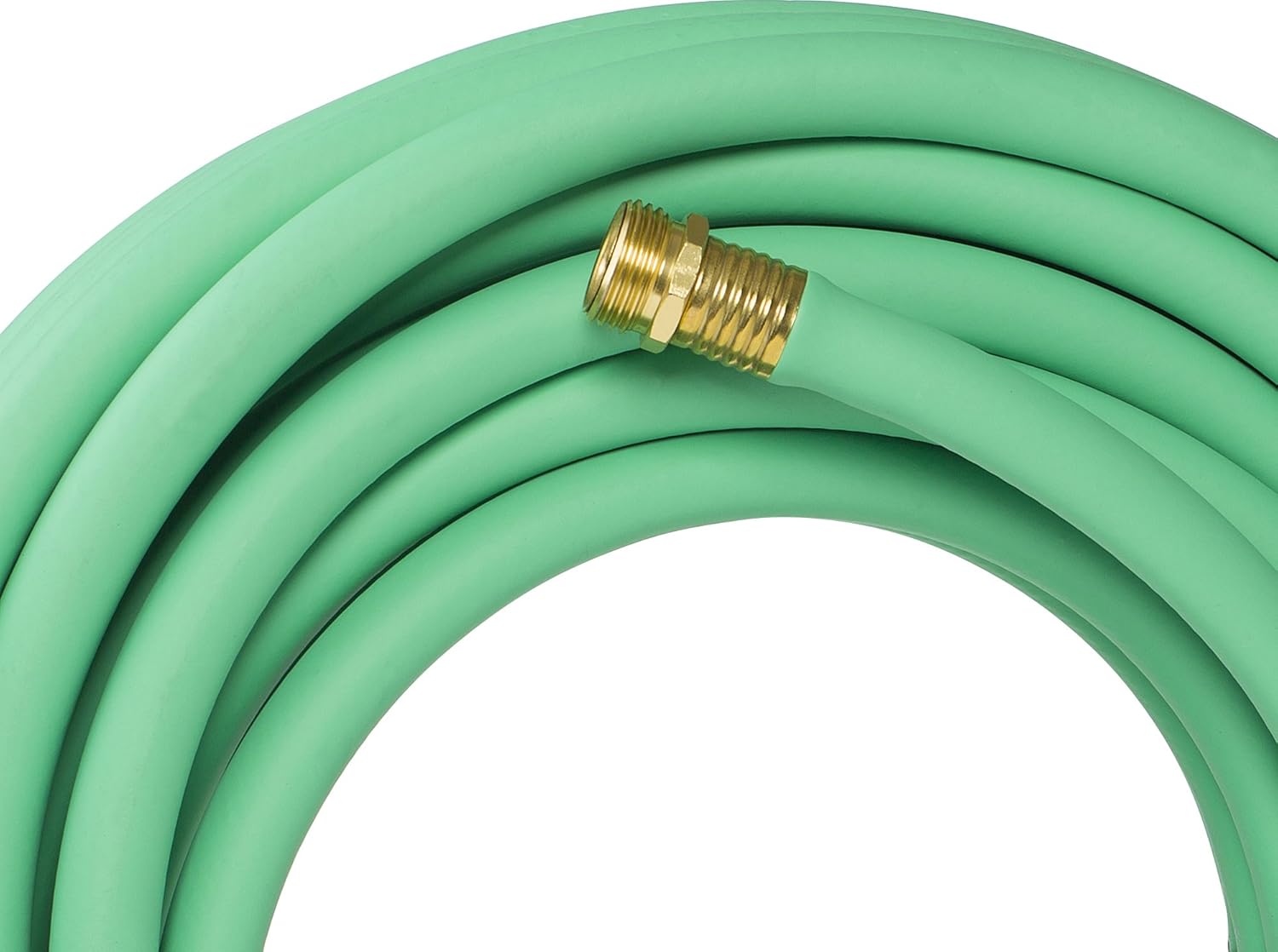 Swan Products SNSS58025 Soft & Supple Easy Coil Water Hose with Crush Proof Couplings 25' x 5/8", Green