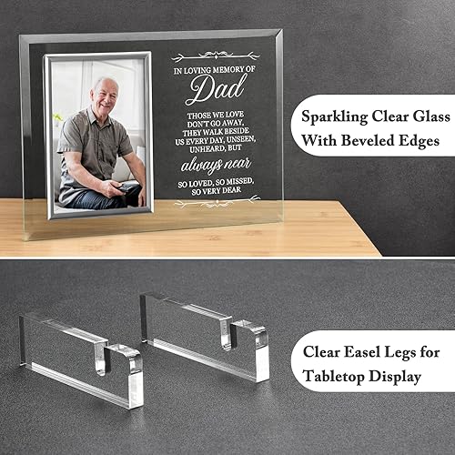 Miniatura 2 de Regalos de duelo por pérdida de papá, marco de fotos conmemorativo para la pérdida de padre, regalos de condolencia por pérdida de papá, regalo de