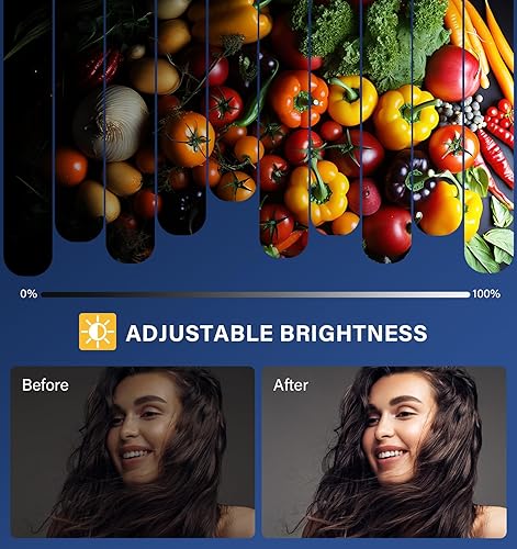 Miniatura 4 de Unicucp Paquete de 2 barras de luz LED de video con soporte de trípode de 62.99 pulgadasfiltro de color, luz de estudio de 5600 K, kit de