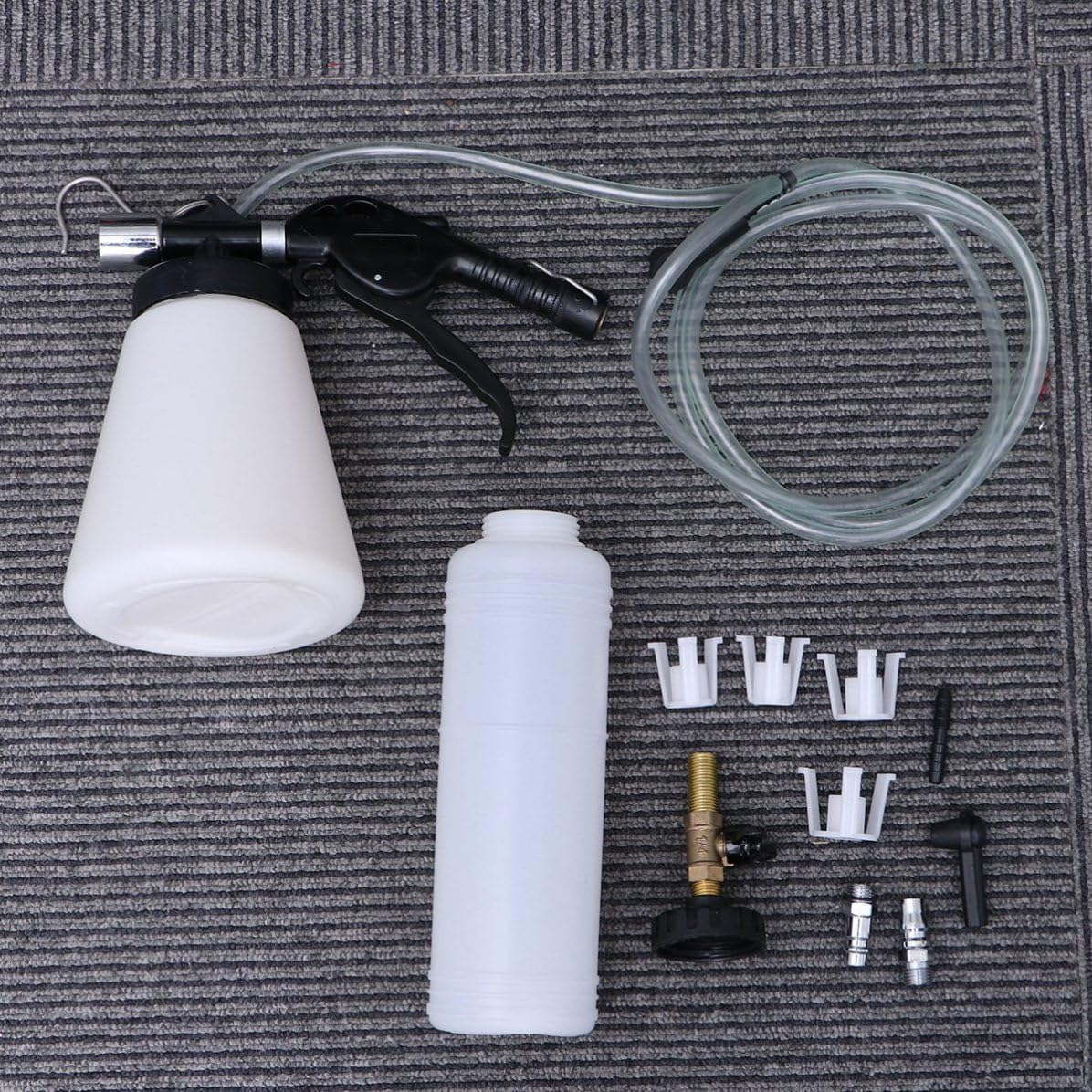 Kit para Purga Rápida y Limpia de Líquido de Frenos Gran Capacidad en Plástico, Adecuado para Taller y Sangrado de Frenos en Vehículos