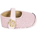 Neska Moda Baby Girls Synthetic Leather Hook & Loop Loafer Booties/Shoes For 0 To 6 Months (Pink)-BT914 gallery image