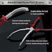 Vista 2 de SPEEDWOX Alicates de bujía incandescente: alicates de mandíbula en ángulo y curvos para motores diesel