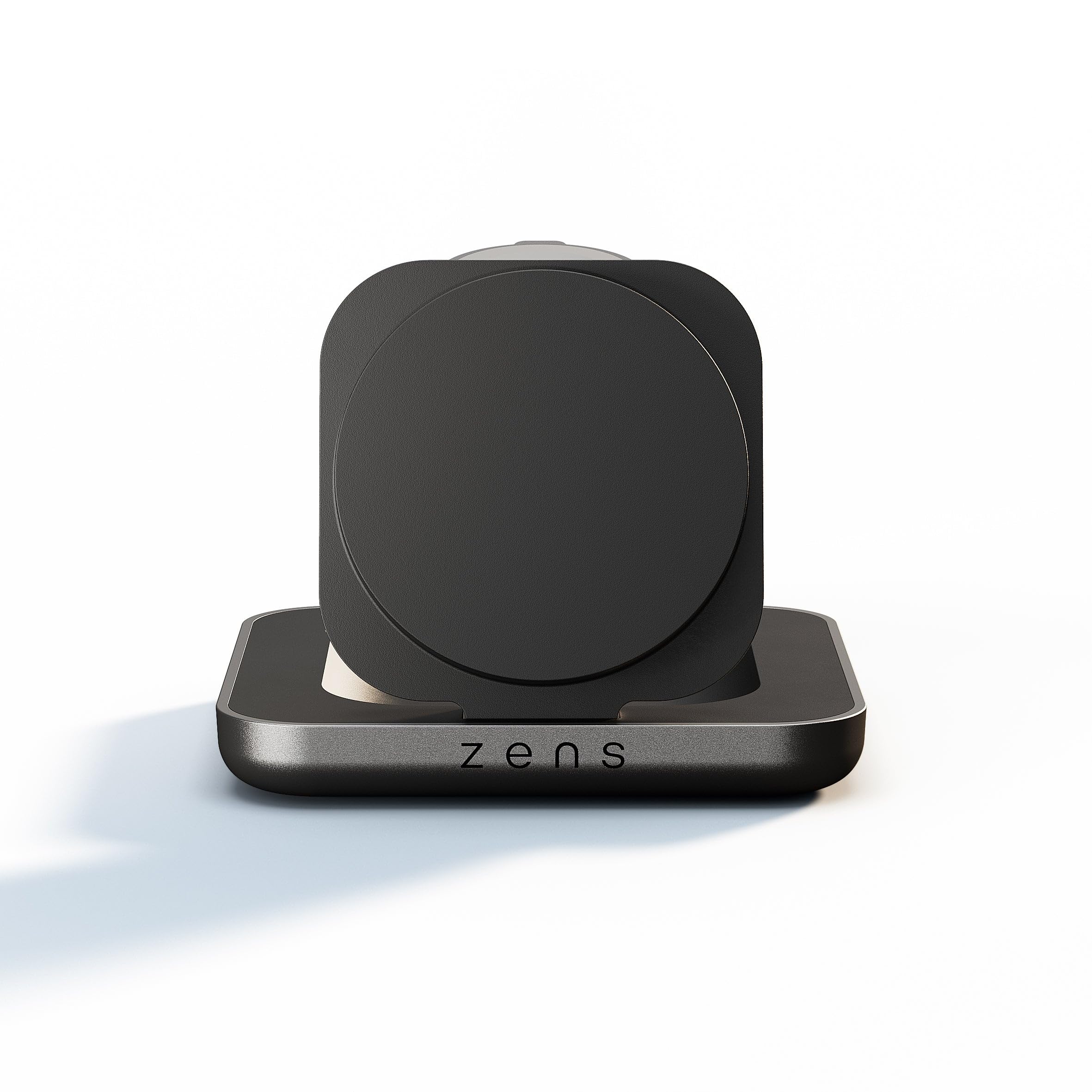 Zens Magnetic Nightstand Wireless Charger PRO 2 (2026), Nero | MagSafe & Qi 15W Wireless Charger per iPhone/Apple Watch/AirPods, Adattatore da 30 W (EU/UK/US), Cavo da 1,5 m Integrato