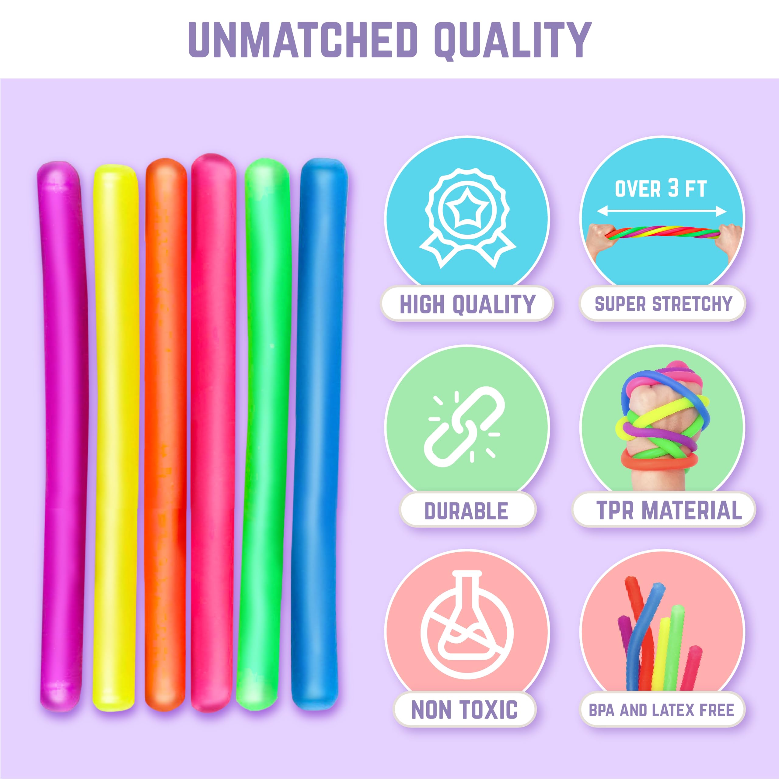 Snapklik.com : Sensory Toys Stretchy Strings For Toddlers 3 ...
