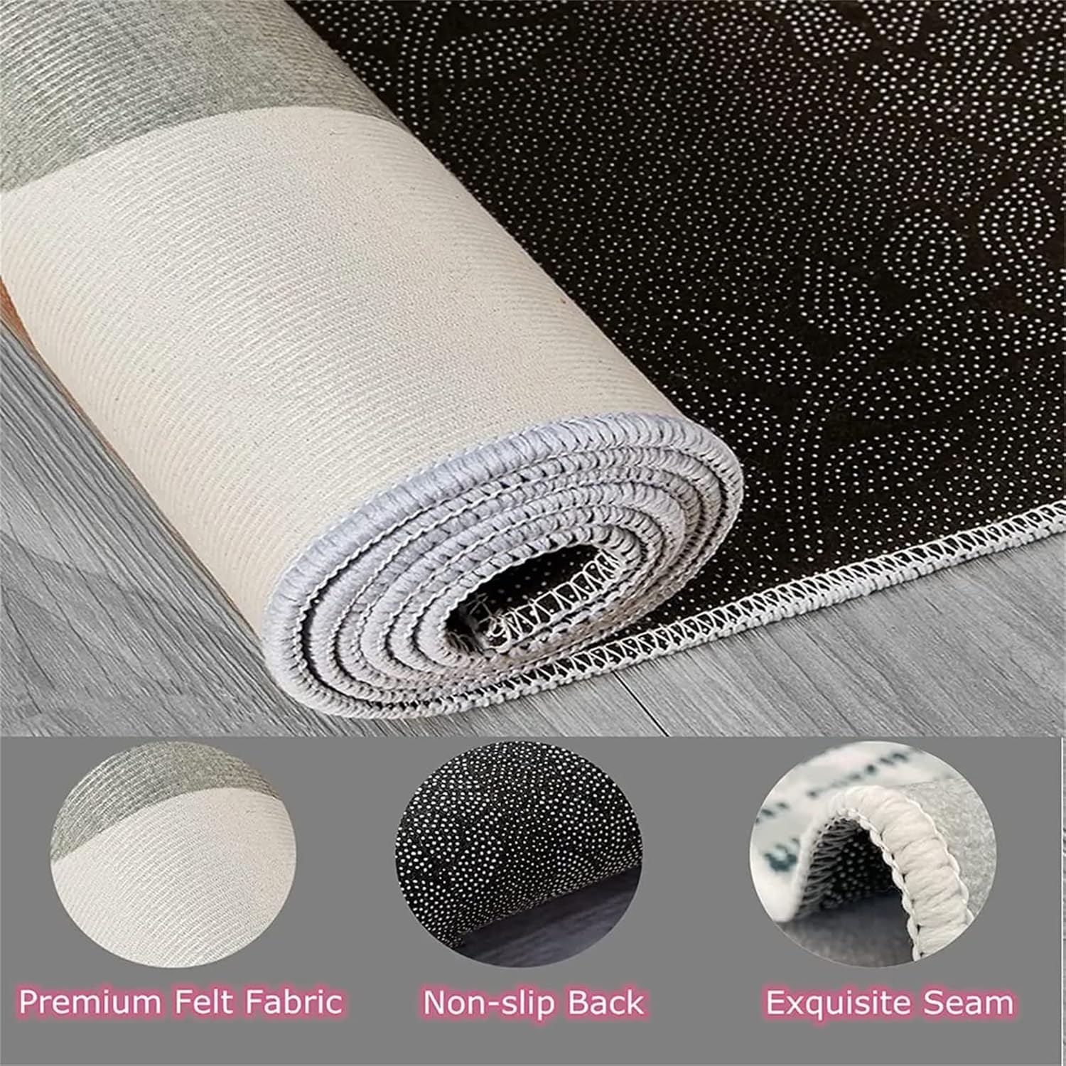 Black White Snakes Rug for Hallway 1.3x7ft Wild Animal Snakes Decor Long Runner Rug,Non-Slip Washable Modern Gothic Serpent Indoor Runner Area Rugs for Kitchen Laundry Room