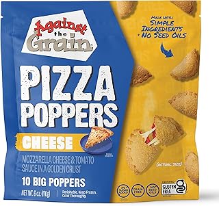 Against The Grain Cheese Pizza Poppers, Gluten-Free, Grain-Free, Seed Oil-Free (6oz)