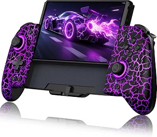 NealGamefy Wireless Switch Pro Controller for Nintendo Switch/OLED - Ergonomic Full-Size with Hall Joysticks, Turbo, Vibration & Programmable Buttons