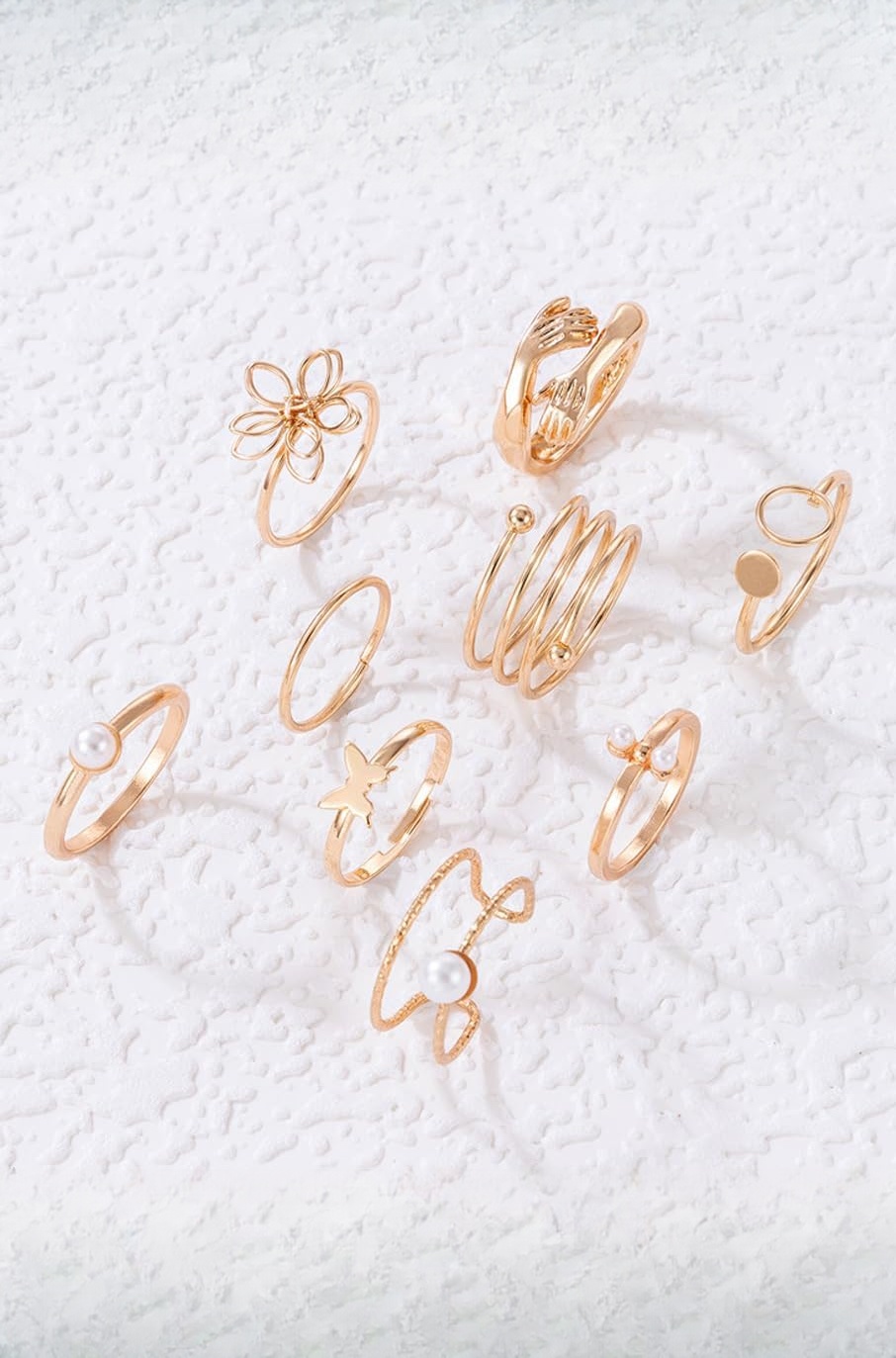 9 Pcs Latest Stylish Rings for Women and Girls (14751r)
