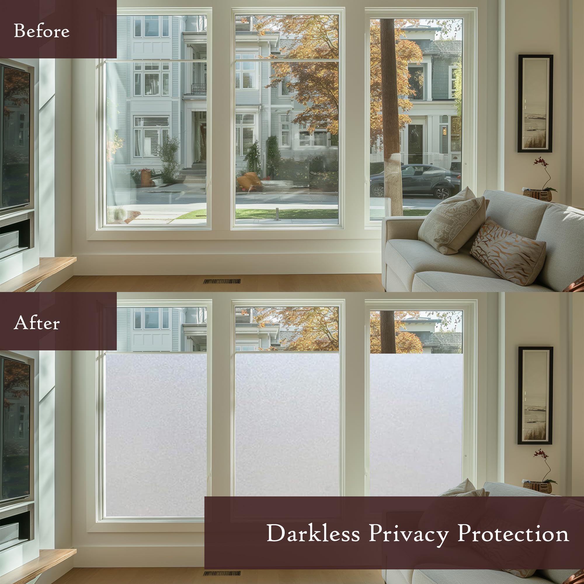 Frosted Window Privacy Film (39.4