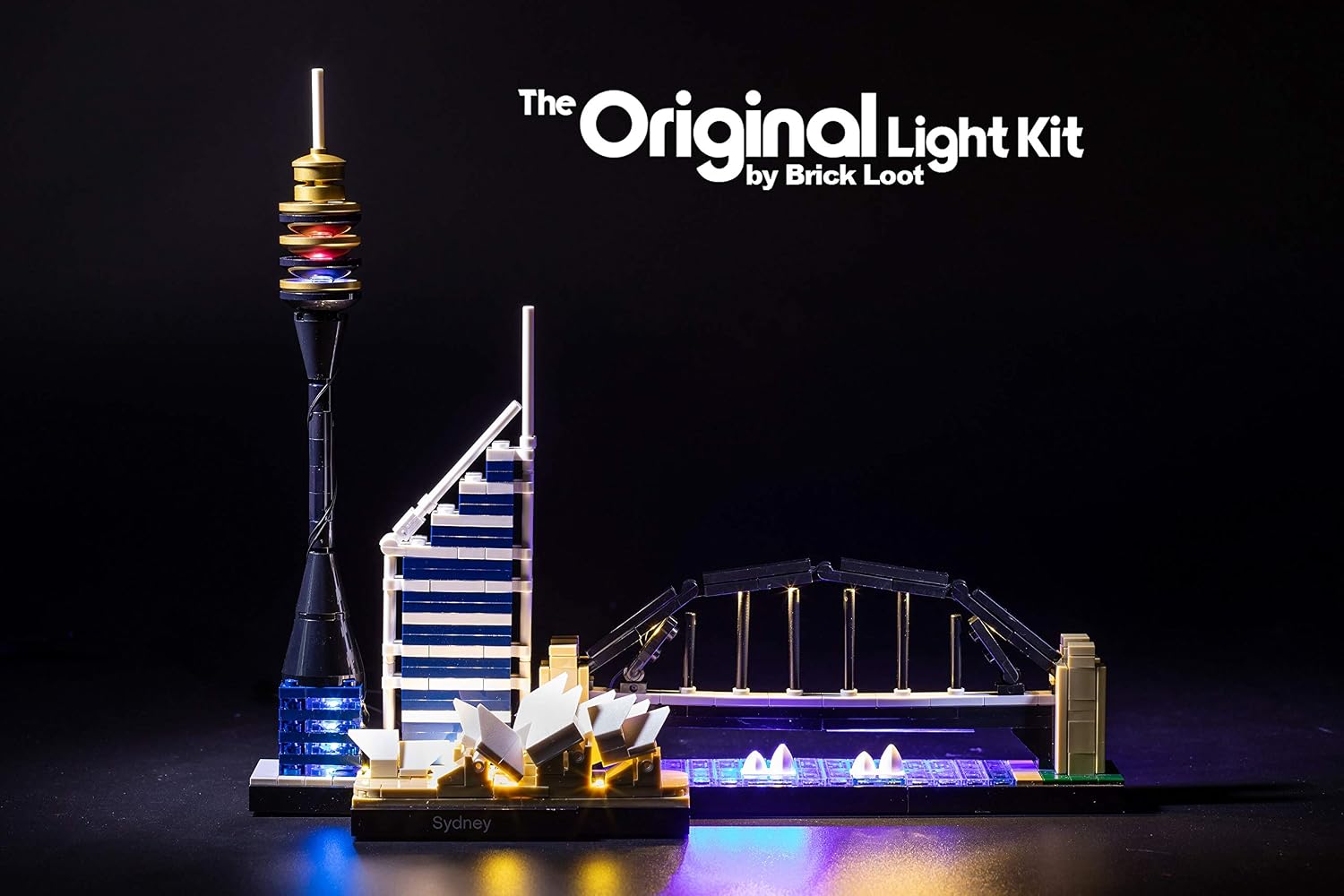 Brick Loot Deluxe LED Light Kit for Lego Architecture Sydney Skyline Set 21032 – USB Powered Lighting Set for Display – Custom Lights Only, Lego Set Not Included