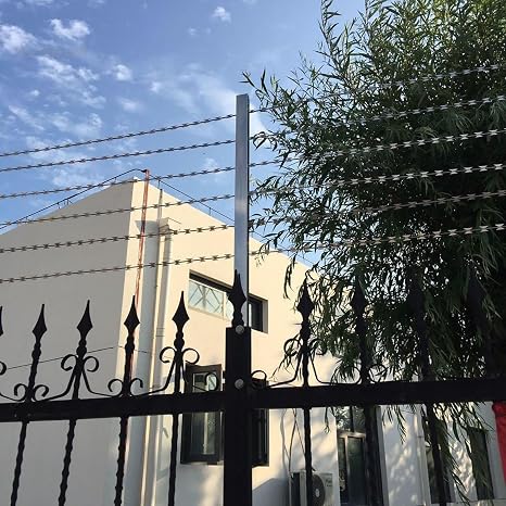 Barbed Wire Razor Wire, Razor Wires, Razor Barbed Wire, Straight Line Razor Wire Fencing Razor Fence, Barbed Wire Galvanized Steel Razor Wire for Garden, Fence(Galvanized Steel)