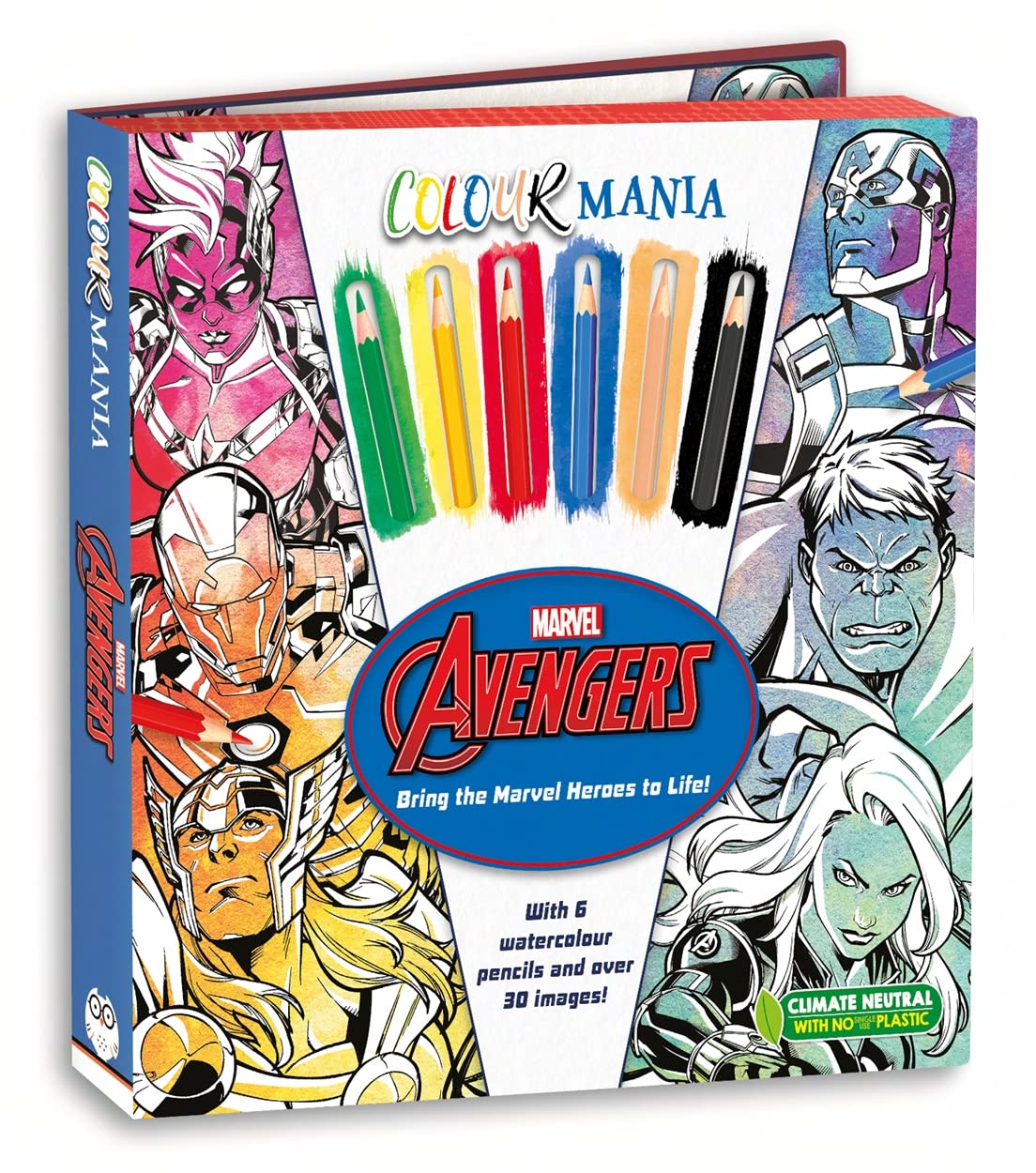 Marvel Avengers Colouring Book & Pencil Set