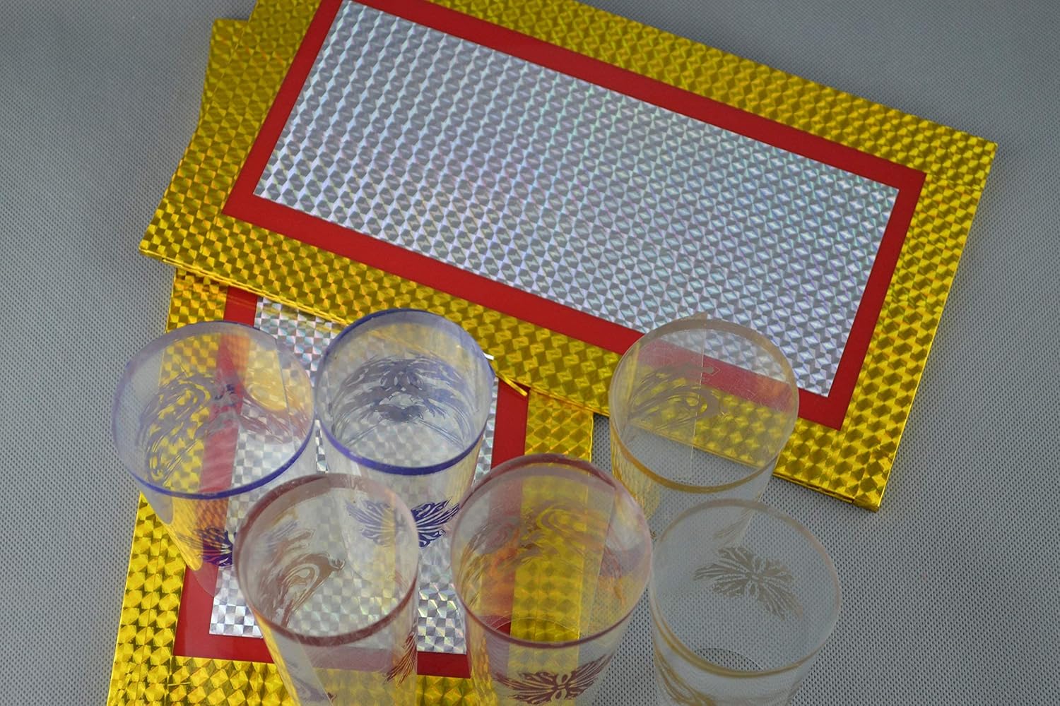 SUMAG 6 Cups Out from Two Plates/Cups Appearing Magic Tricks Accessory Stage Iluusion Gimmick Comedy Mentalism