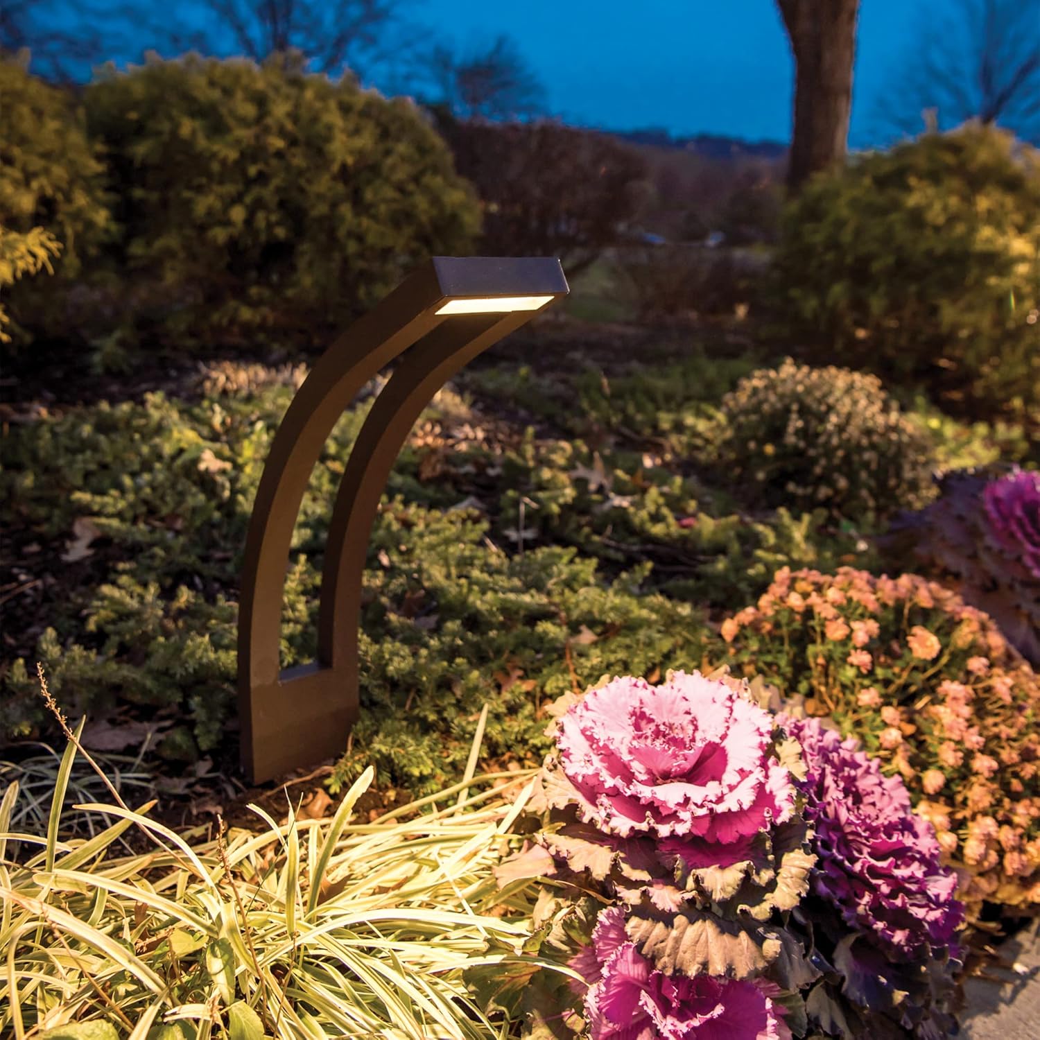 WAC Landscape Lighting, Slide 24in LED 12V Path and Area Light 3000K in Bronze