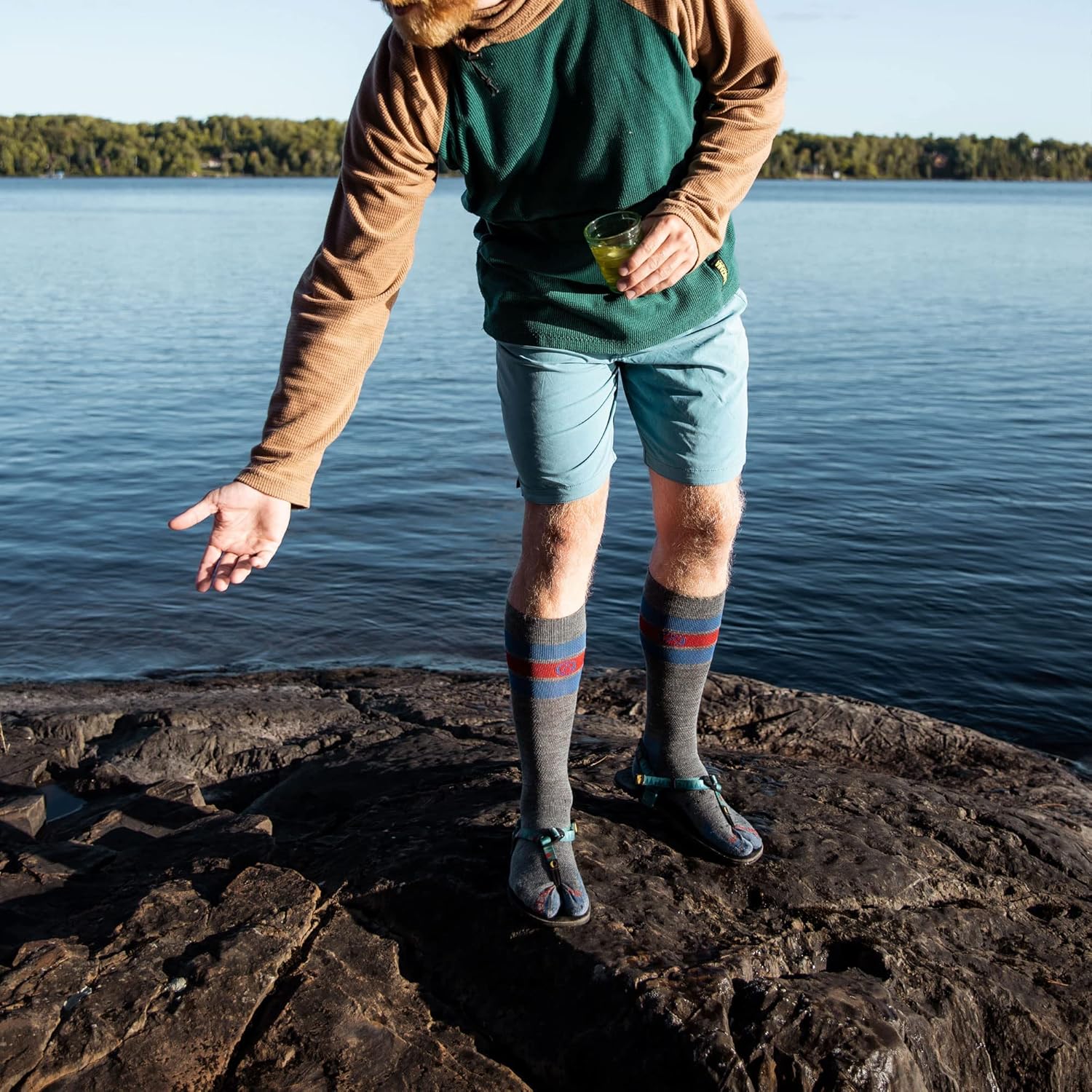 CloudLine - Merino Wool Graduated Compression Socks for Men and Women - Ultralight, Moisture Wicking, Made in USA - 1 Pair - Image 3