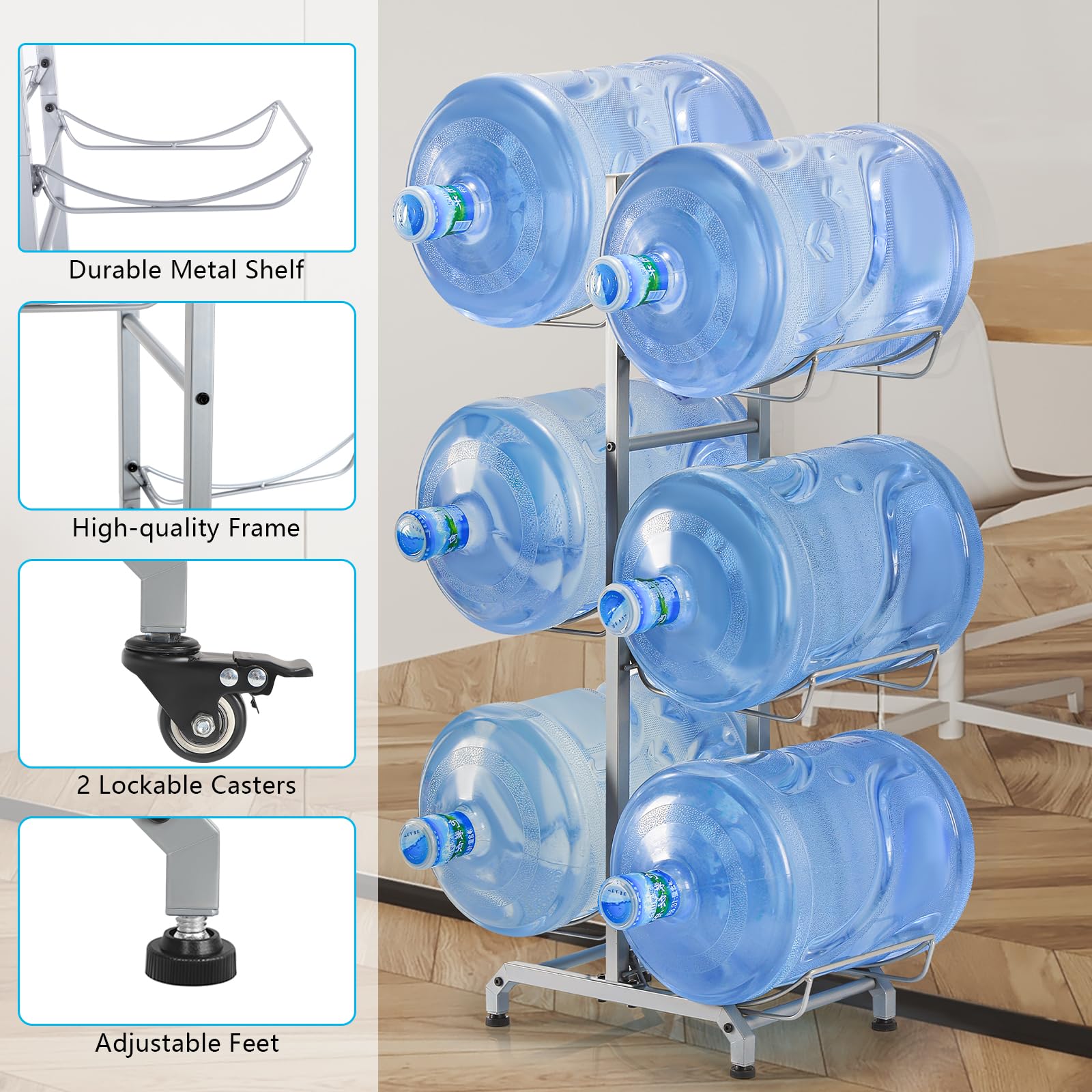 Snapklik.com : BTY Water Bottle Holder 5 Gallon Water Cooler Jug Rack ...