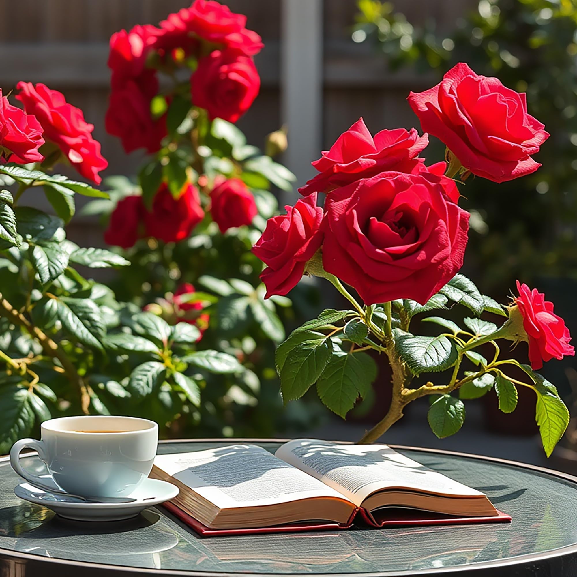 Rosa arbustiva roja de raíz desnuda "Beaute" – Rosa resistente fragante para impresionantes setos, pasarelas, bordes y exhibiciones verticales de jardín