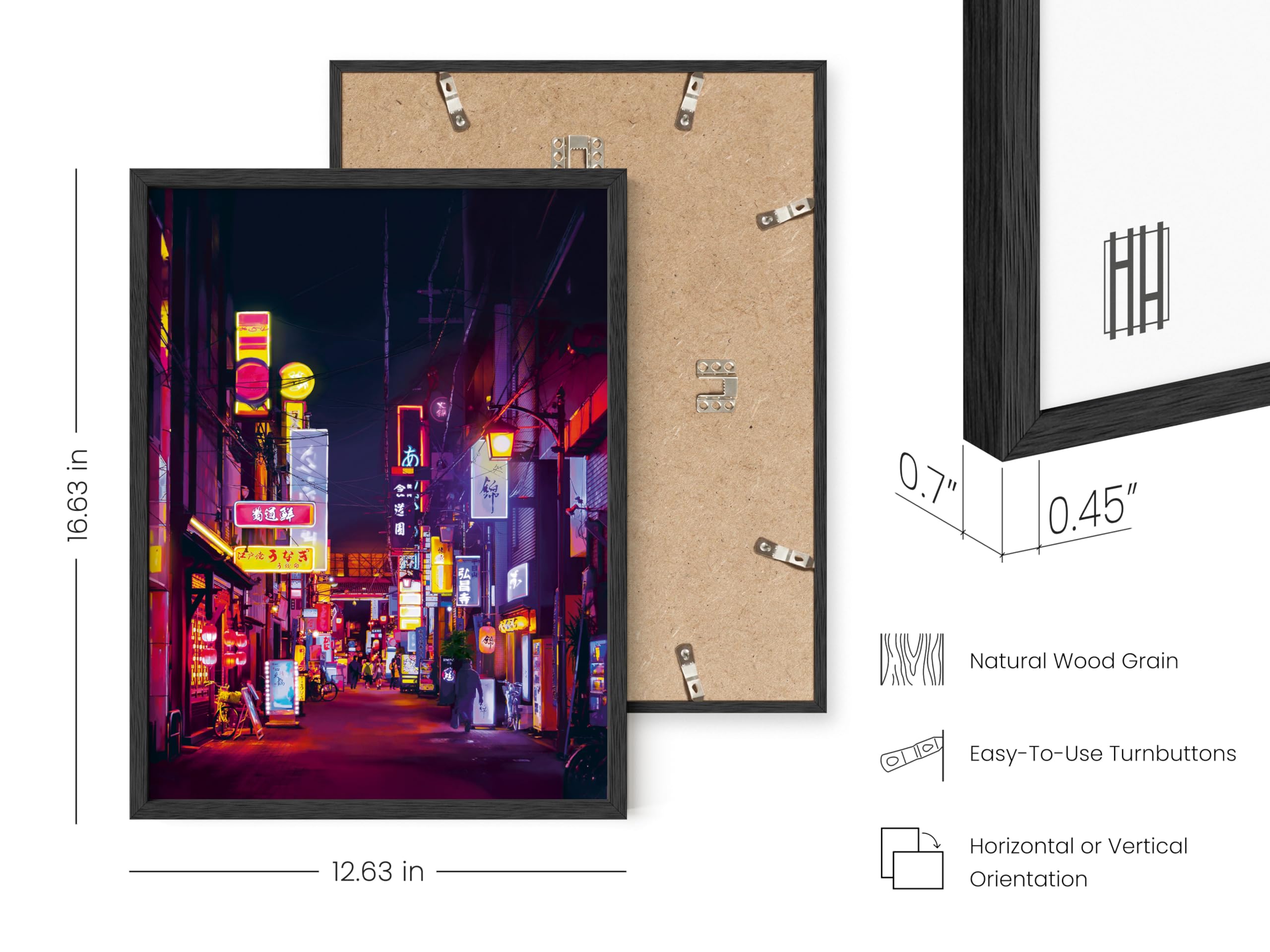Haus and Hues Tokyo Poster Japanese Wall Art - Neon Anime