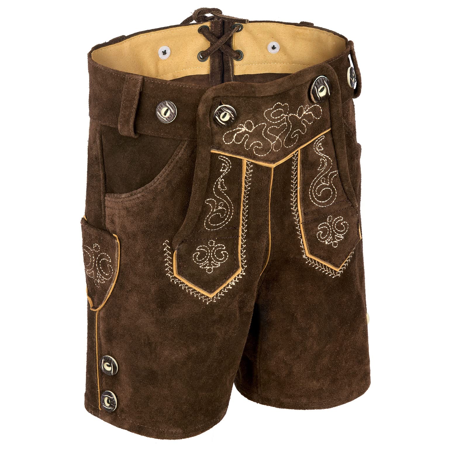 Pantaloni corti in pelle per bambini