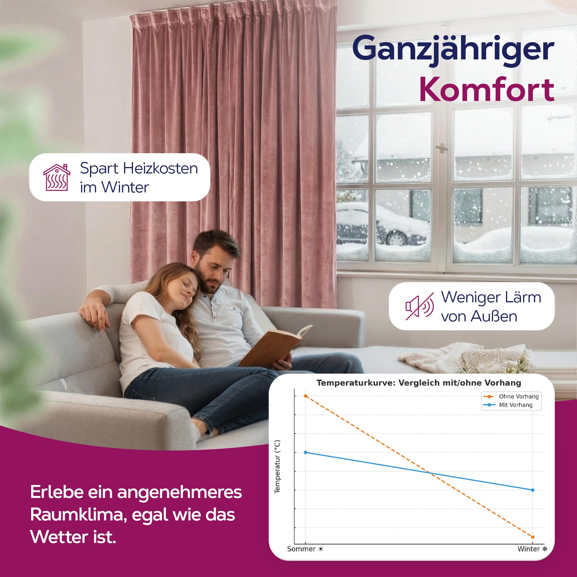 BEAUTEX Samt Vorhang Kräuselband U-Band Gardine Velvet abdunkelnd und Blickdicht, 300x245 cm (Breite 300 cm, Höhe 245 cm, Rosa) | Weicher Velvet-Samt, blickdicht, lichtmindernd, pflegeleicht, viele Farben und Größen